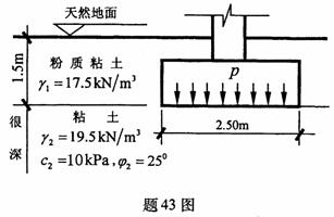 全国2009年10月高等教育自学考试工程地质及土力学试题